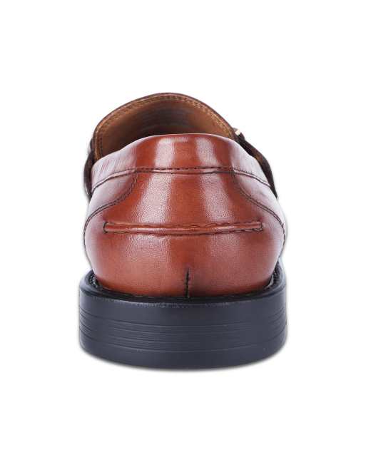 Off The Hook Hayden leather tassel bit loafers in tan, 6 of 7