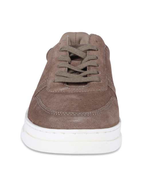 Off The Hook Henley suede leather low‑top trainers in mink suede, 4 of 4