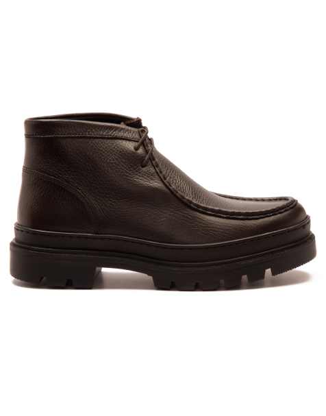 Off The Hook 'iggy leather chukka boots ankle moccasin mens boots in brown - view 1