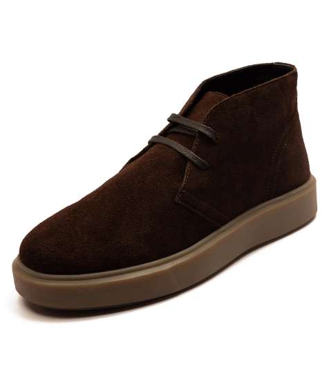 Off The Hook 'jethro' suede leather casual lace-up chukka boots in brown - view 1