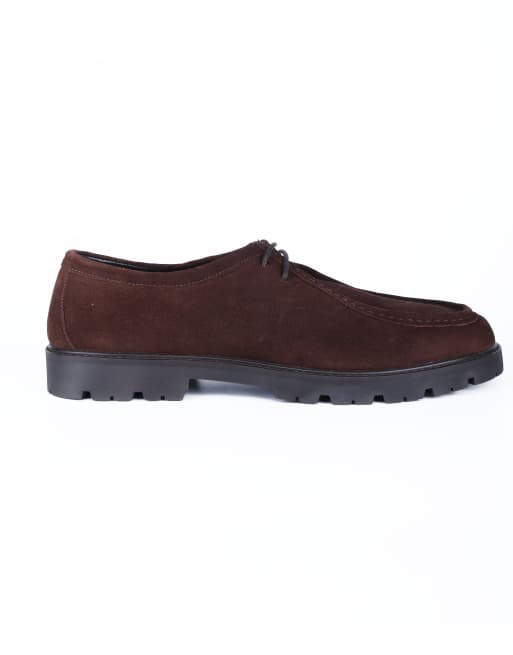 Off The Hook Jovi casual lace-up leather boat shoes in chocolate, 2 of 4