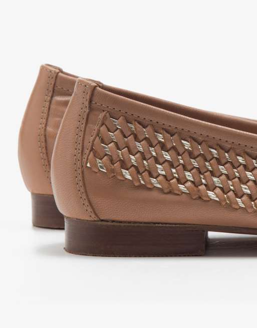 Khaki ballet pumps hot sale