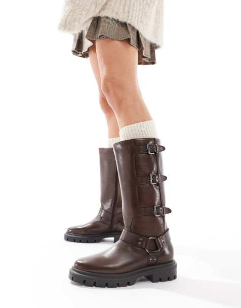 Off The Hook - Mauley - Bottes en cuir à talon - Marron - view 1