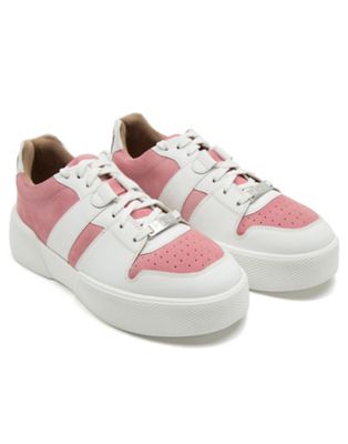  oval lightweight walking leather lace-up trainers shoes 