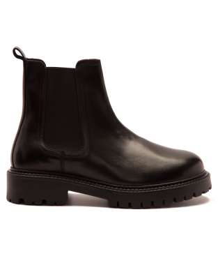  OZZY high heel black leather chelsea boot  