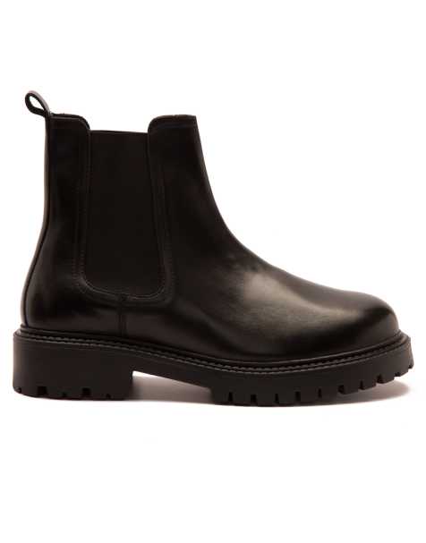 OFF THE HOOK OZZY high heel black leather chelsea boot in black - view 1