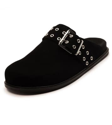  'PADDINGTON' Wide Fit Clogs Leather Shoes for Women