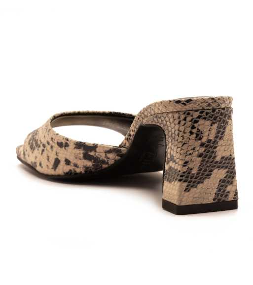 OFF THE HOOK 'PARK' Block Heel Women Heeled Snake Print Leather Sandals, 3 of 4