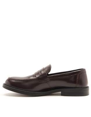  PERRY loafer smooth leather loafer shoes in bordo 