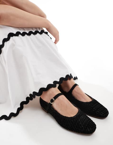 Off The Hook – Regent – Ballerinas aus Leder in Schwarz - view 1