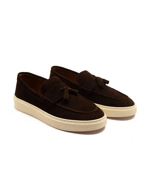 OFF THE HOOK 'RORY' Loafer Tassel Casual Slip-On Suede Leather Shoes, 2 of 4