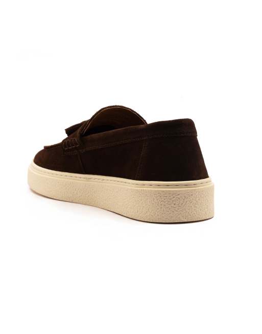 OFF THE HOOK 'RORY' Loafer Tassel Casual Slip-On Suede Leather Shoes, 4 of 4