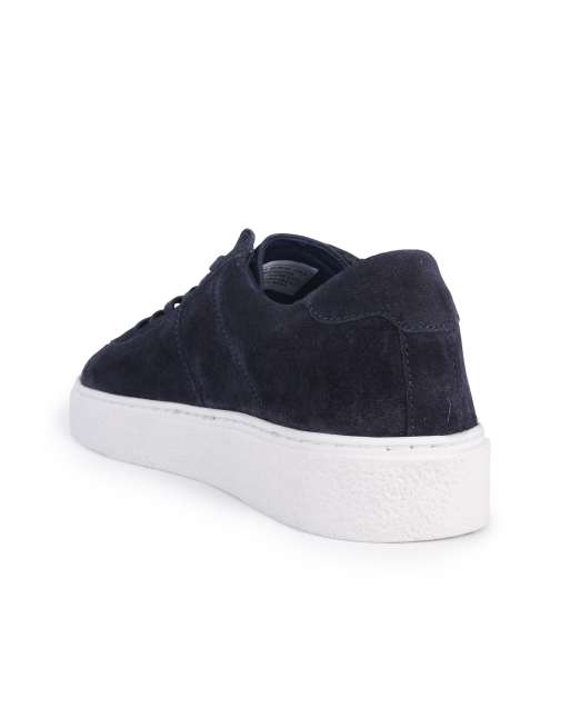Off The Hook Russell suede leather low‑top trainers in universe suede, 3 of 4
