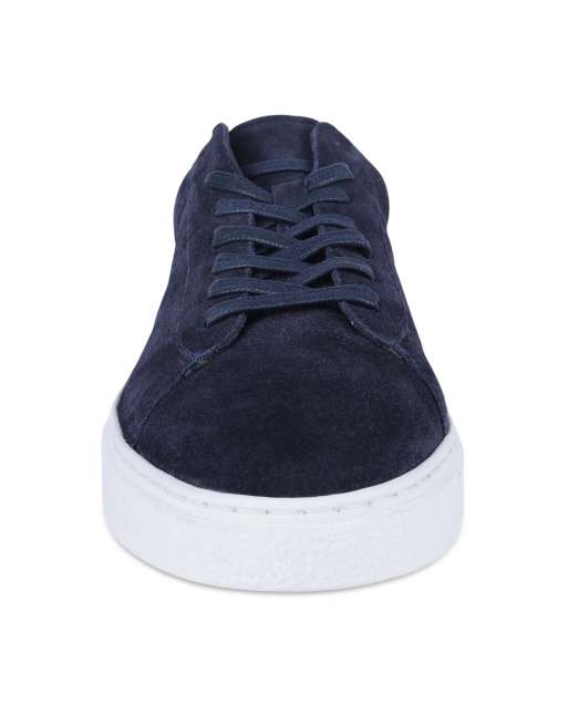 Off The Hook Russell suede leather low‑top trainers in universe suede, 4 of 4