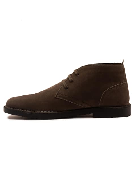 Off The Hook – Sahara – Legere Wildleder-Schnürstiefel in Kohlegrau - view 1