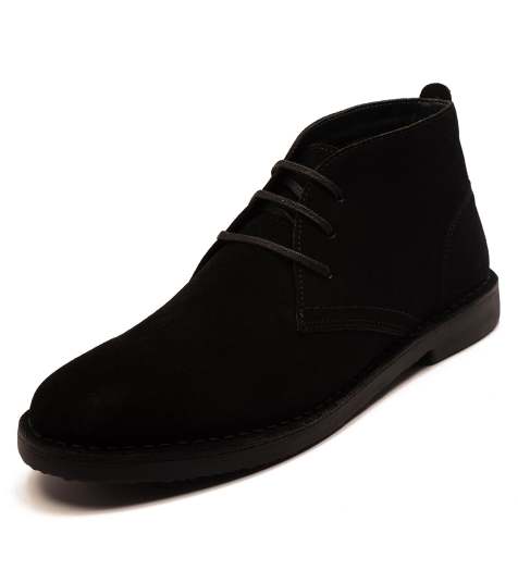 Off The Hook - Sahara - Scarponcini stringati casual in pelle scamosciata neri - view 1