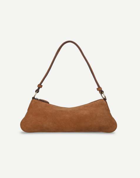 Off The Hook Sheryl suede mini shoulder bag in tan - view 1