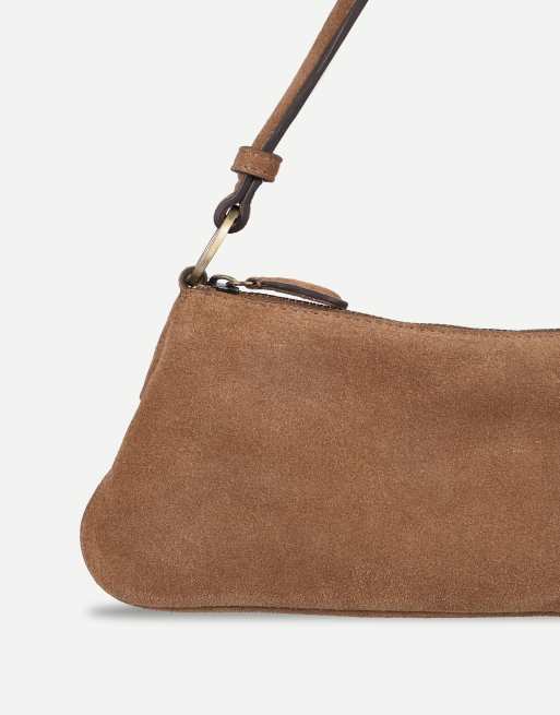 Off The Hook Sheryl suede mini shoulder bag in tan, 3 of 6