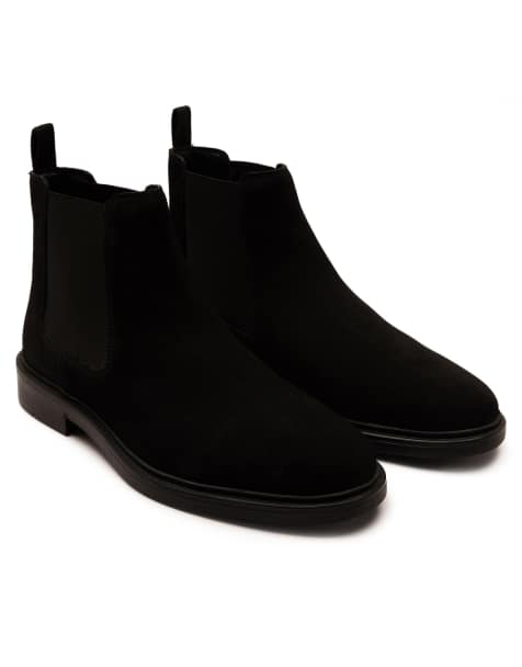 Off The Hook Torrance leather slip-on chelsea boots in black - view 1