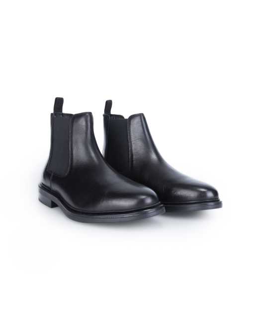 Off The Hook Torrance leather slip-on chelsea boots in black, 2 of 4