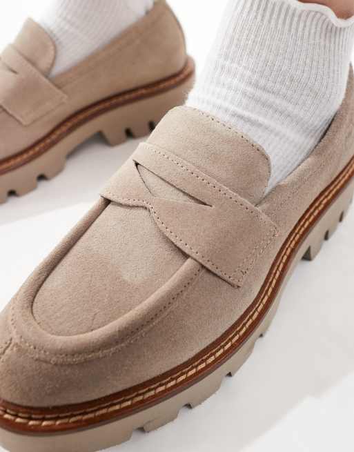 Off The Hook - Woodside - Casual leren instaploafers in taupe, 4 van 4