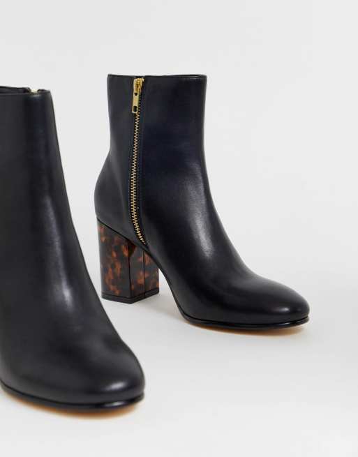 Tortoiseshell heel clearance boots