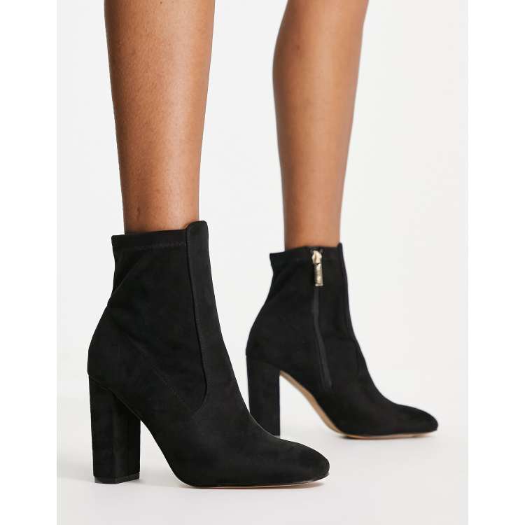 chunky heel ankle booties