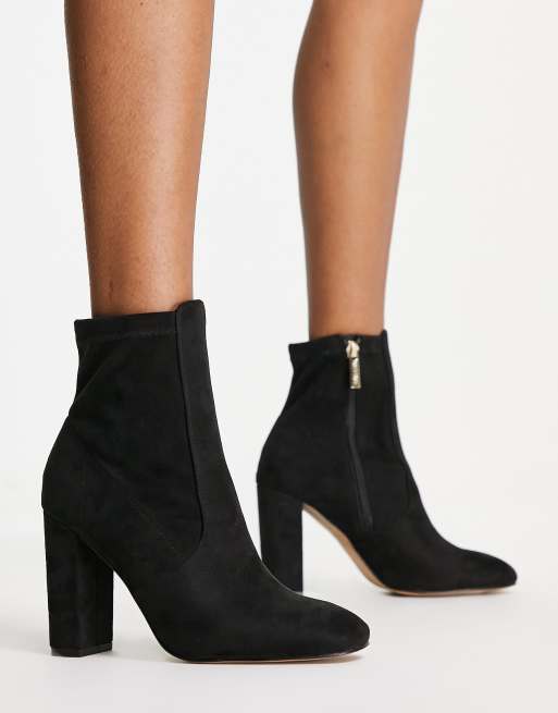 Office Alberta heeled ankle boots in black