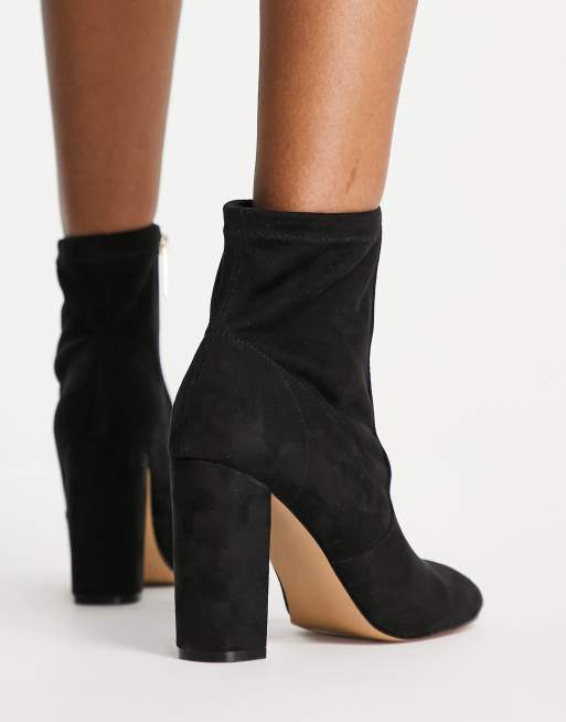 Office black 2025 suede ankle boots