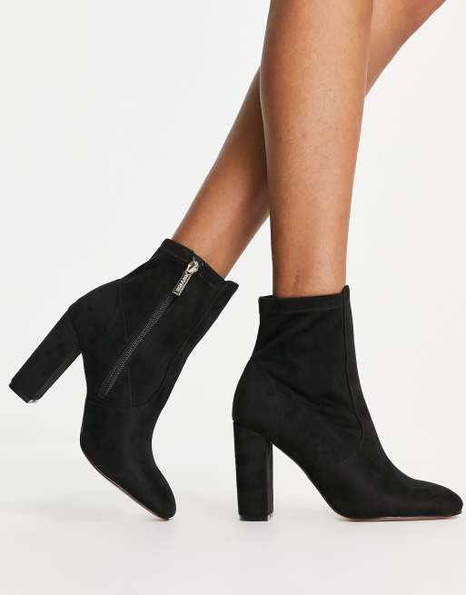 Office black shop heeled boots