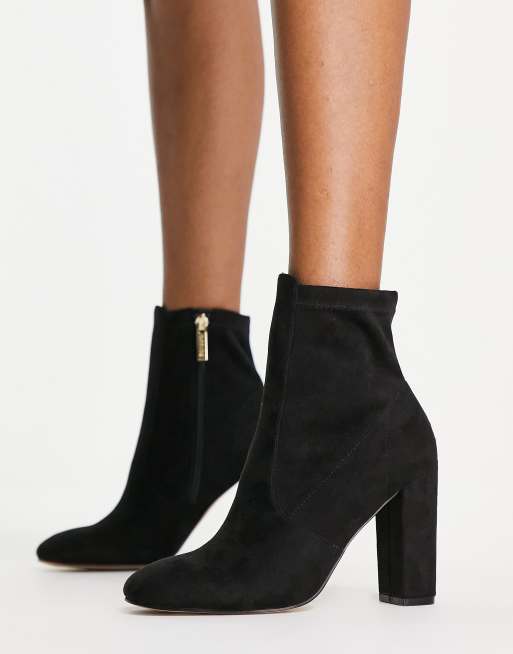 Office black suede ankle boots hotsell