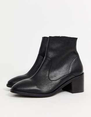office aromatic block heel boots