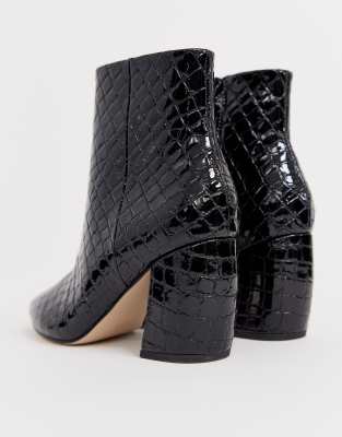 pointed croc boots