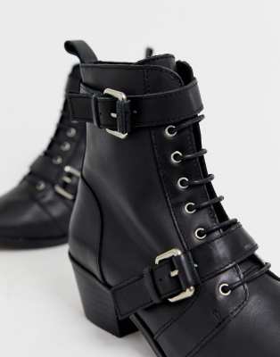 office lace up ankle boots