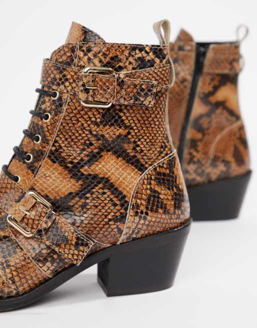 Office snakeskin sale ankle boots