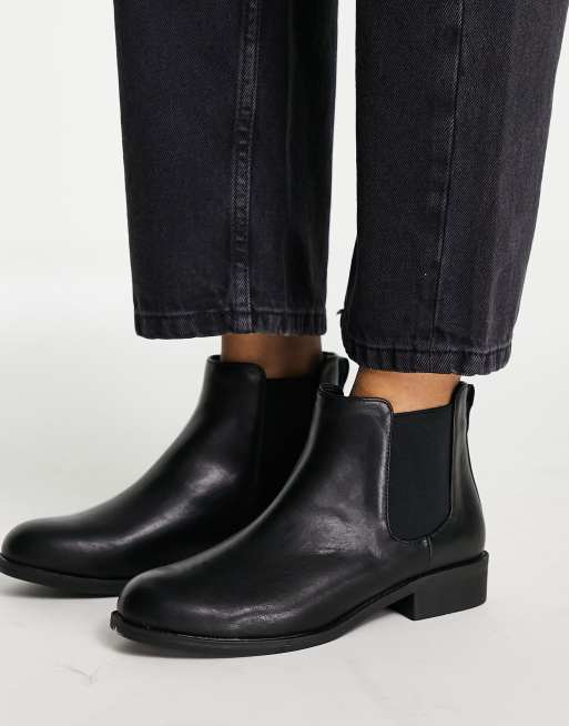 Office ladies store black boots