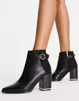 Office Armenia block heel buckle ankle boots in black - Click1Get2 Mega Discount