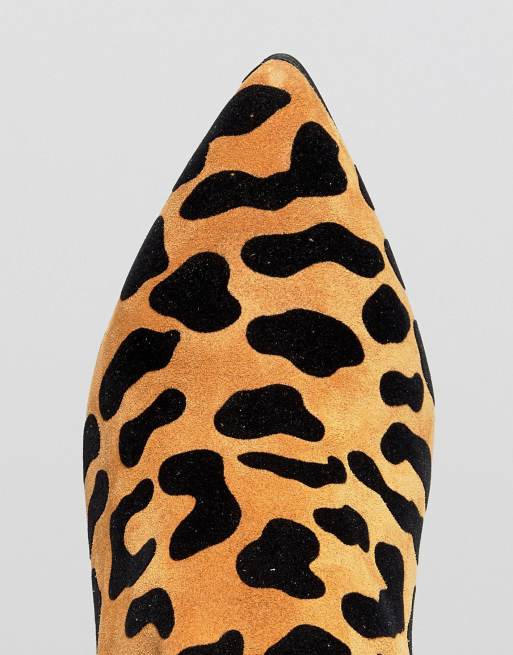 office animal print boots