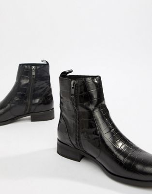 patent leather croc boots