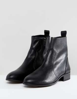 office flat black boots