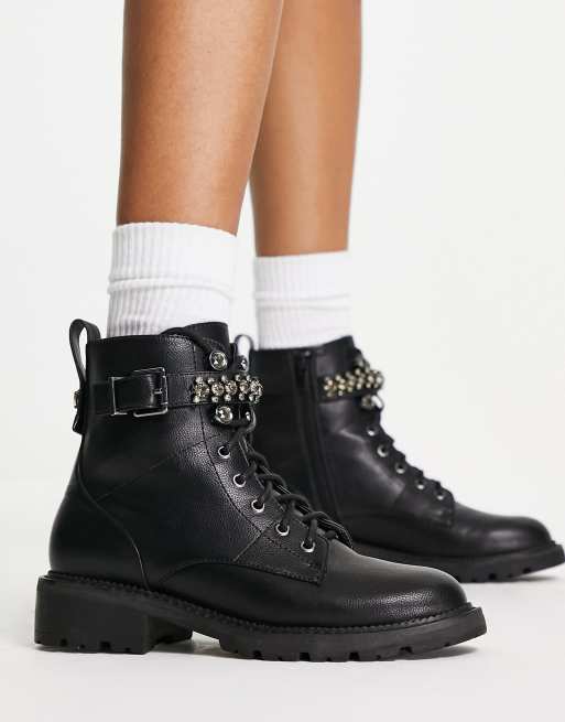 Office lace up boots sale