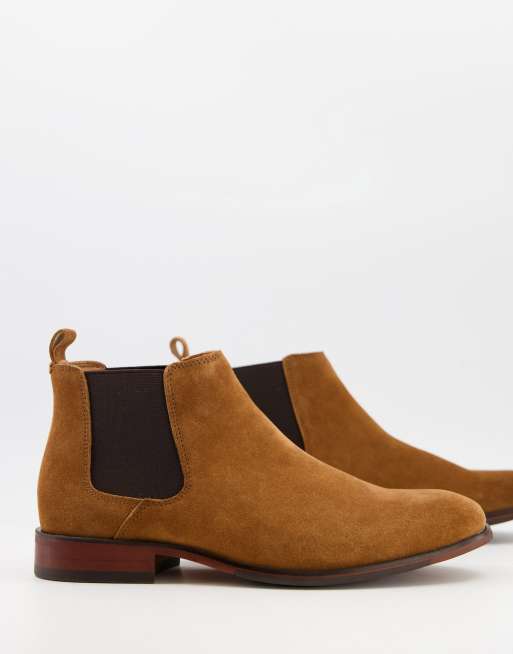 Office tan chelsea hot sale boots