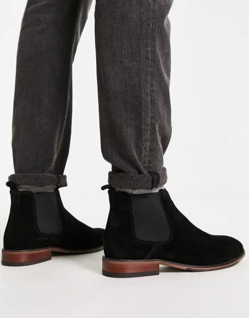 Office black suede boots hotsell