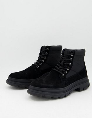 Office binley lace up boots in black