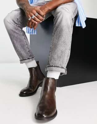 Bottines Chelsea Bruno Marc Pour Homme - Marron Foncé, Taille 42 EU - Confortables, Antidérapantes, Style Décontracté élégant - 4