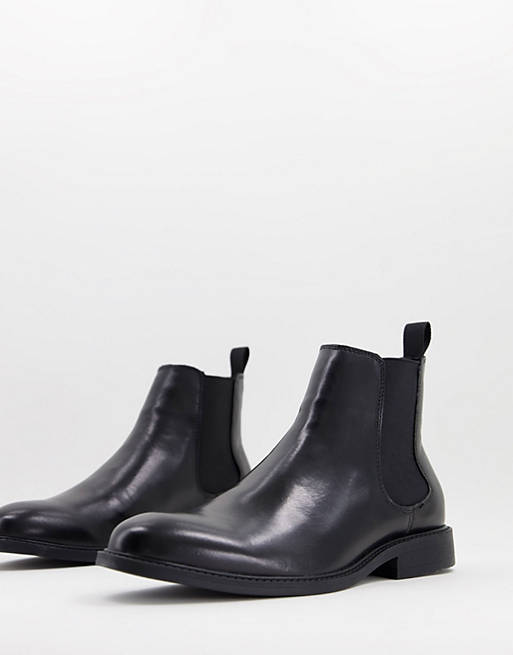 Office bruno chelsea boot black leather