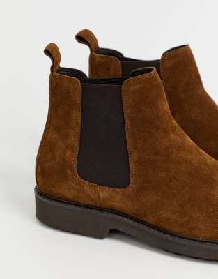 office tan chelsea boots