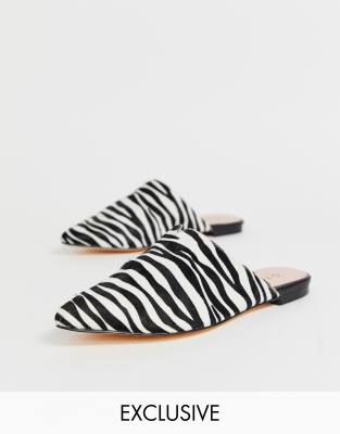 animal print mule shoes