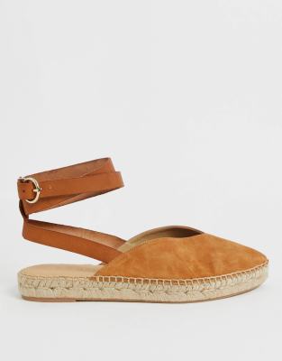 suede ankle strap espadrilles