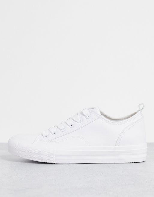 Office Features lace up trainers in white | ASOS